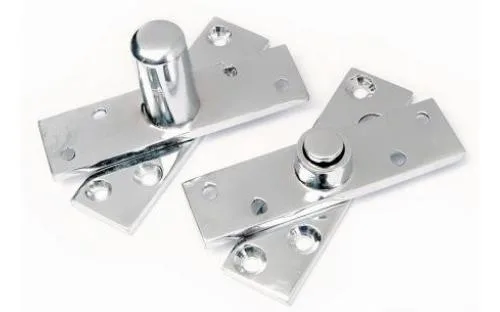 Par de pivô utilizados em uma porta pivotante Par de pivô utilizados em uma porta pivotante